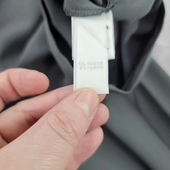 St. John Gray Straight Leg Trouser Pants